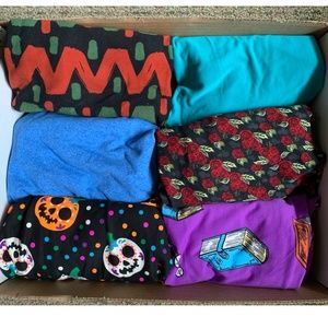 Six pair LulaRoe OS Leggings - New